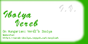 ibolya vereb business card